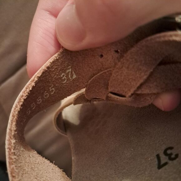 Mephisto Sandals Women's 37 7 Helen Braided Twist Gladiator Leather Comfort - Picture 9 of 10